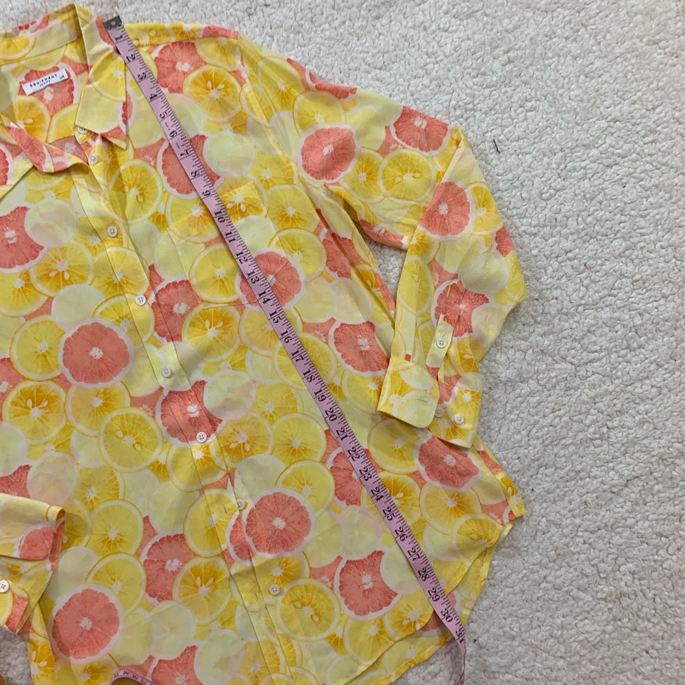 Equipment Femme Citrus Silk Fruit Melon Blouse - Picture 2 of 4